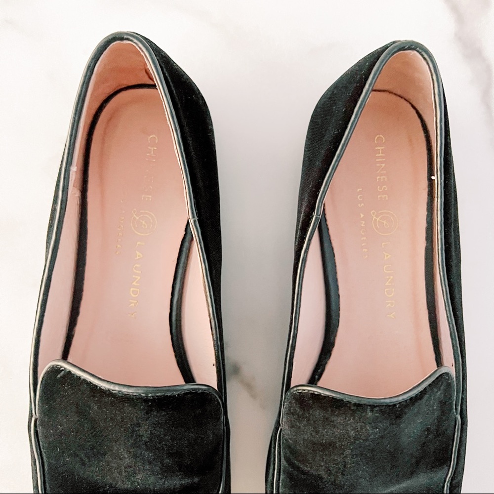 Chinese Laundry Gabby Black Velvet Loafer - Picture 5 of 8